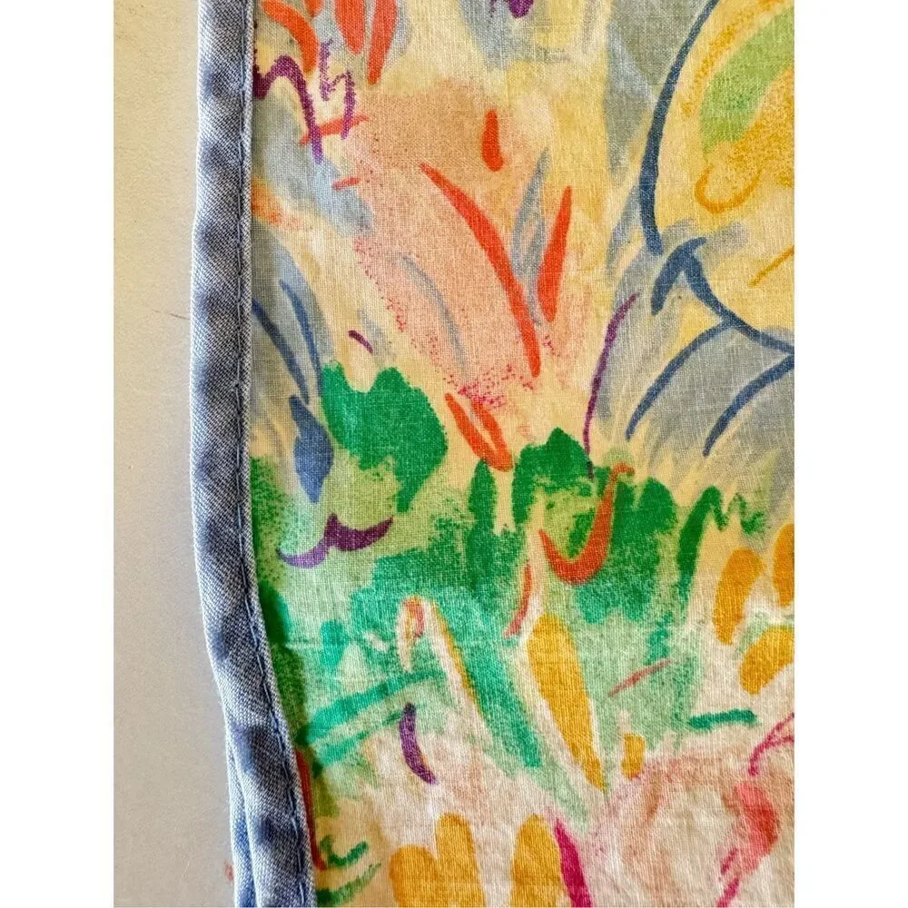 Vintage floral watercolor 90s standard single pillowcase cotton bedding